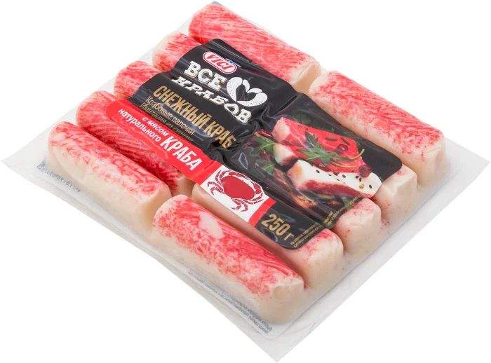 Крабовые палочки охлаждённые Vici из сурими с мясом натурального краба, 250 г